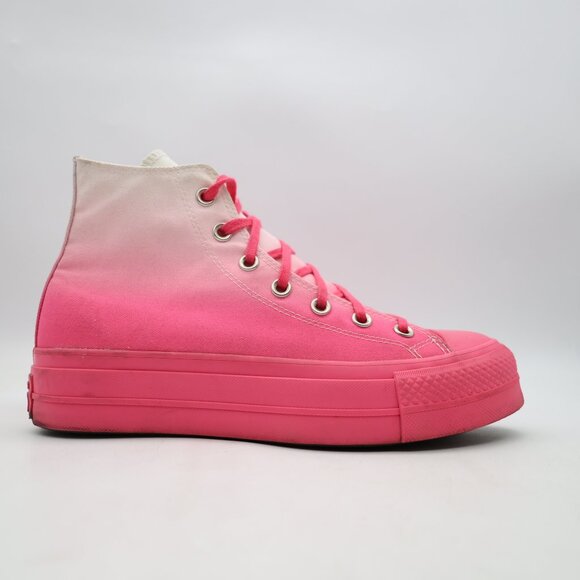Converse Chuck Taylor Women’s Size 8 All Star Hi Lift Sneaker Strawberry Jam - Picture 1 of 9
